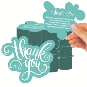 Thank You Cards & Candy Stickers 25 Of Each